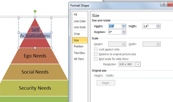 How To Create A Maslow S Pyramid Of Needs In Powerpoint Using Smartart Powerpoint Presentation Pyramid Chart Excel Template