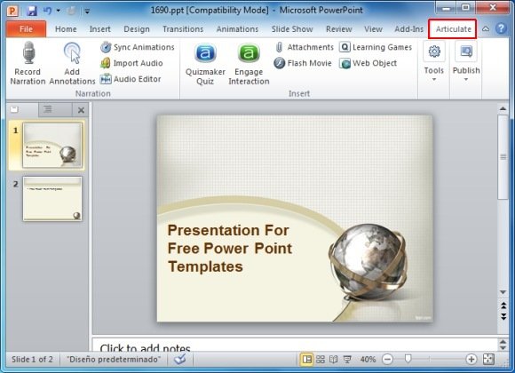 Create Awesome E Learning Courses In Ms Powerpoint With Articulate Studio Pro Powerpoint Articulate Powerpoint Templates