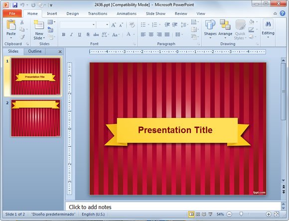 Curtain Opening Animation For Powerpoint Free Download