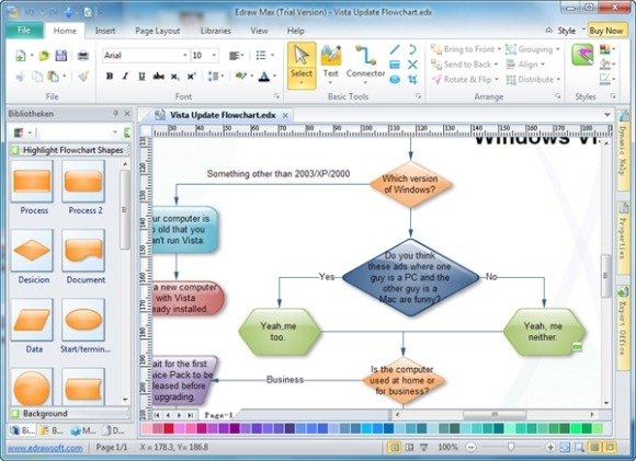 Microsoft Process Flow Chart Software