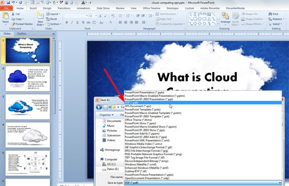 Save Powerpoint To Pdf With Links