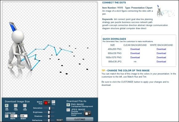 Connect The Dots PowerPoint Illustration And Animated Dot To Dot