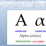 how to get greek letters in slides