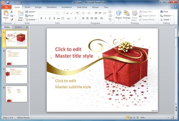 Best Static And Animated Christmas Powerpoint Templates Powerpoint Presentation Gift Powerpoint Template