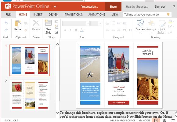 how to make a brochure on microsoft powerpoint 2003