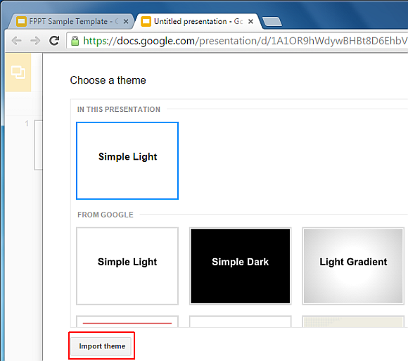 How To Import Theme Slides In Google Slides PowerPoint Presentation